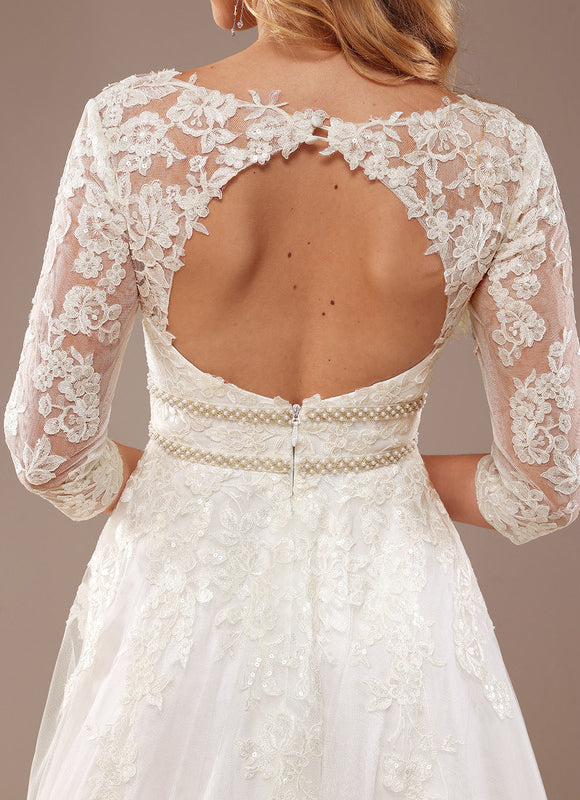 Robe Dentelle Élégance Tulle Dentelle - gallery 1