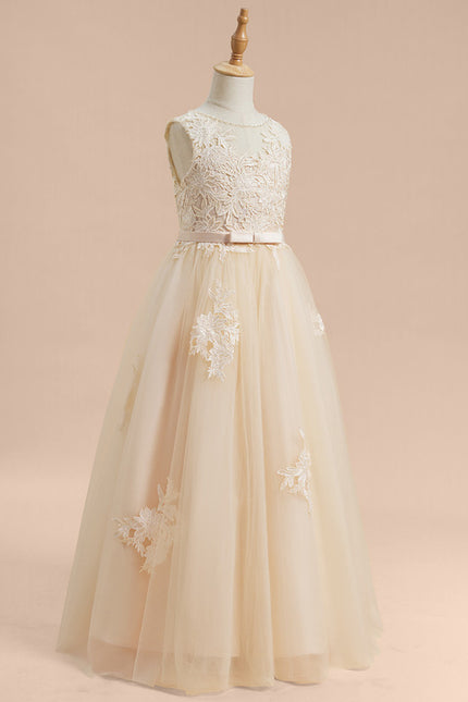 Robe Dentelle Enchantée Beigée - gallery 7