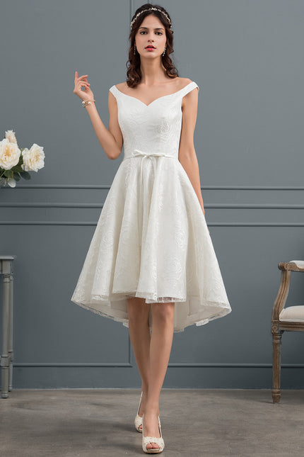 Robe Dentelle Aline Écrue - gallery 1