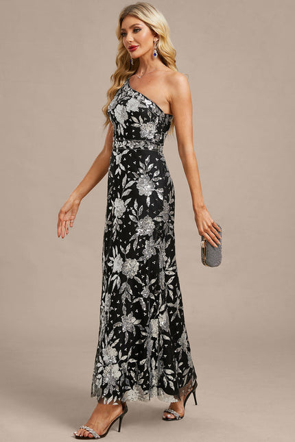 Robe Paillette Dentelle - gallery 4