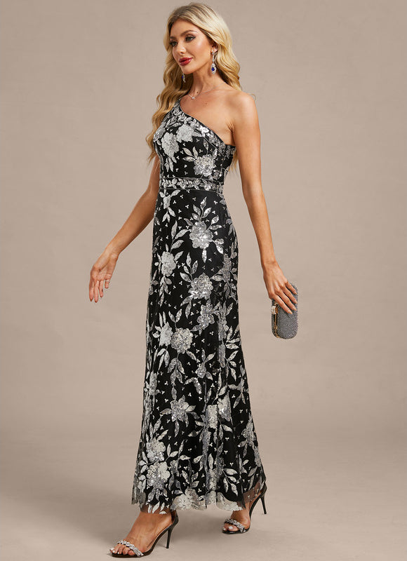 Robe Paillette Dentelle - gallery 4