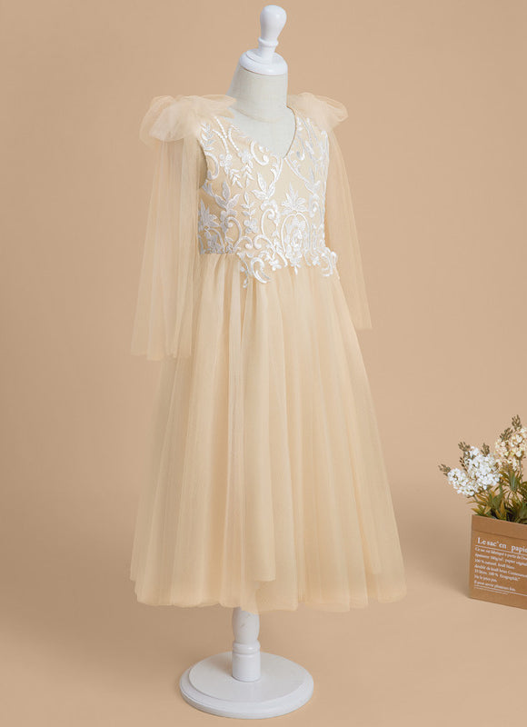 Robe Dentelle Champagne - gallery 5