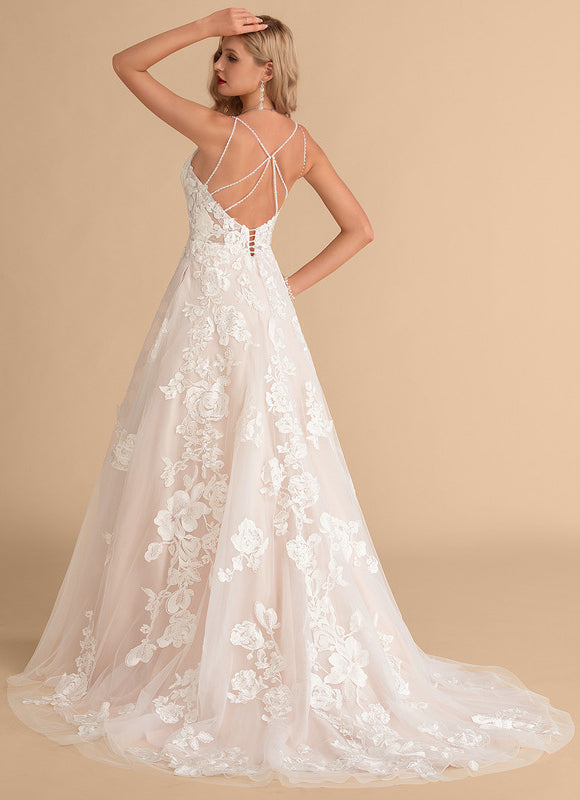 Robe Longue Ecru Dentelle