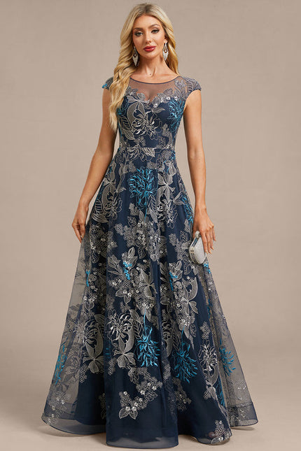 Robe Longue Transparente Dentelle - gallery 2