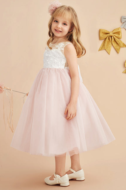 Robe Dentelle Enfant Florale Douce - gallery 4