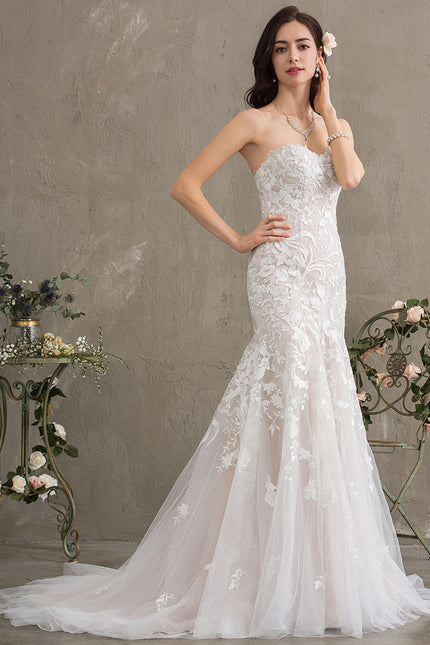 Robe Dentelle Élégante Tulle - gallery 4