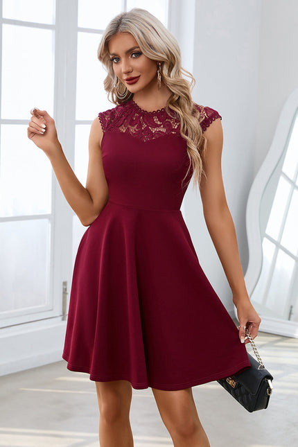 Robe Dentelle Bordeaux Chic - gallery 3