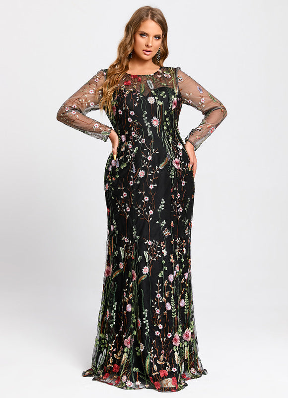 Robe Dentelle Florale Éthérée - gallery 7