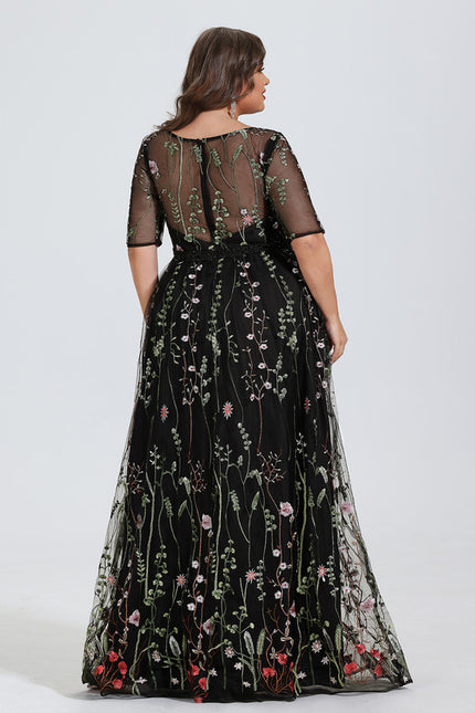 Robe Dentelle Florale Envoûtante - gallery 6