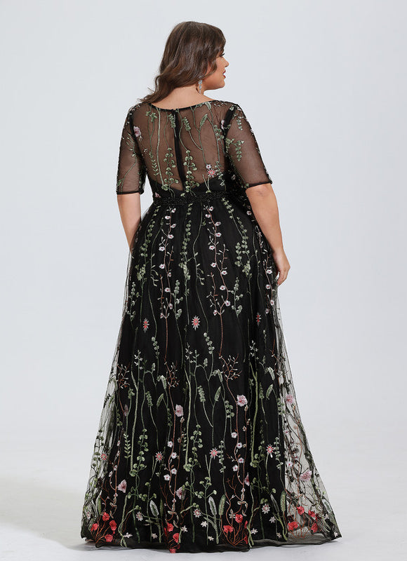 Robe Dentelle Florale Envoûtante - gallery 6
