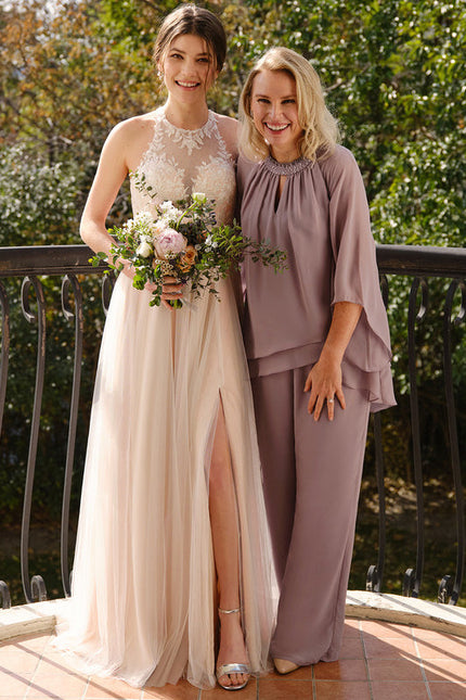 Robe Dentelle Tulle Brodée - gallery 3