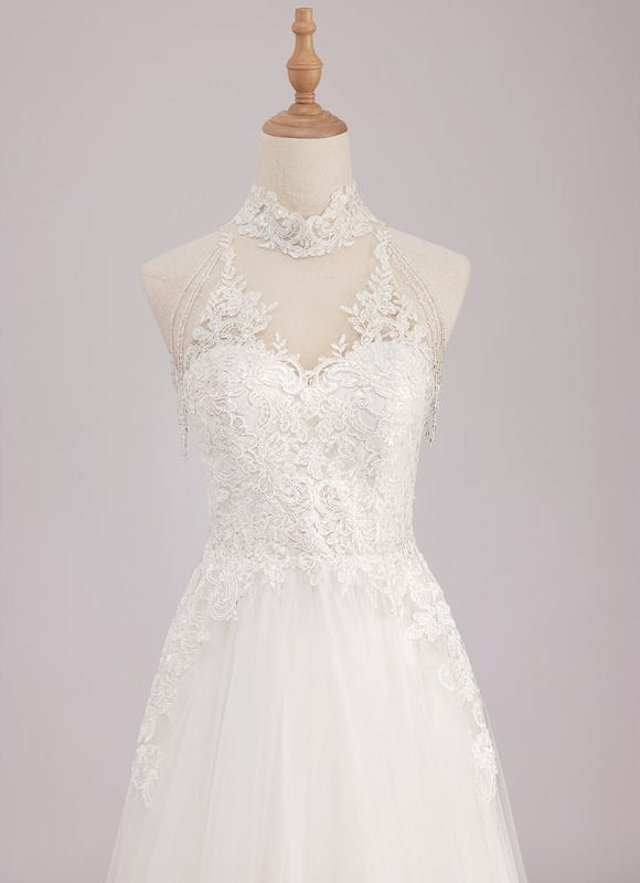 Robe Dentelle Nuptiale Ethérée - gallery 5