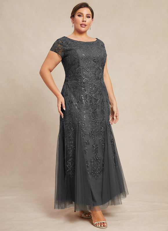 Robe Dentelle Élégante Tulle Brodé - gallery 6