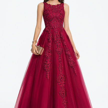 Robe Dentelle Rubis Ornée