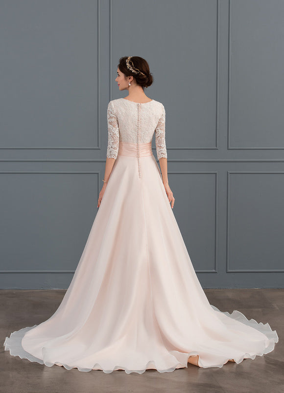 Robe Dentelle Épousée Élégante - gallery 2