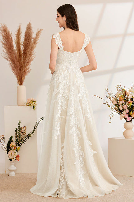 Robe Dentelle Tulle Scintillante - gallery 6