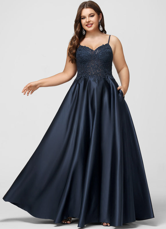 Robe Dentelle Satin Élégance - gallery 6