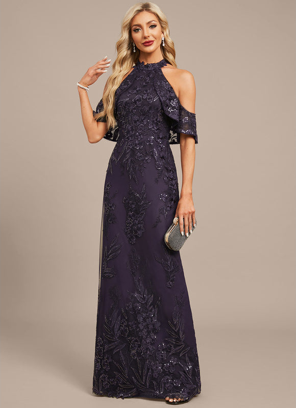 Robe Dentelle Soirée Pailletée - gallery 3