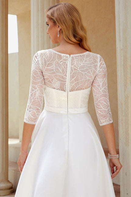 Robe Dentelle Satinée Étoile Flottante - gallery 1
