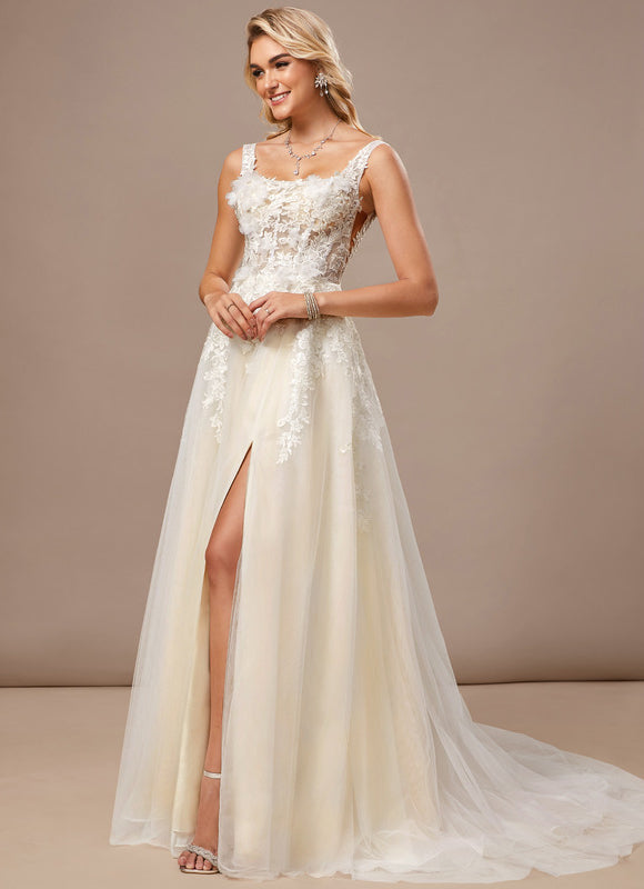 Robe Dentelle Tulle Floral - gallery 2