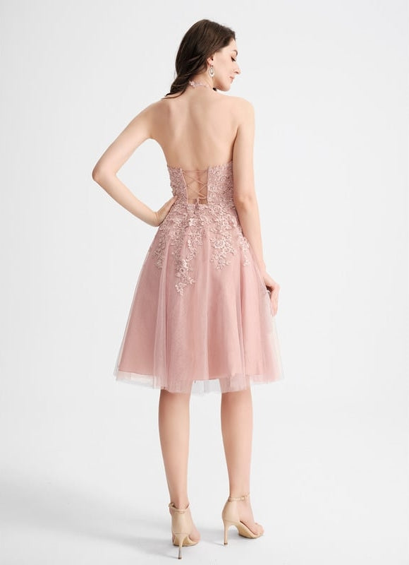 Robe Dentelle En Tulle Délicat - gallery 2
