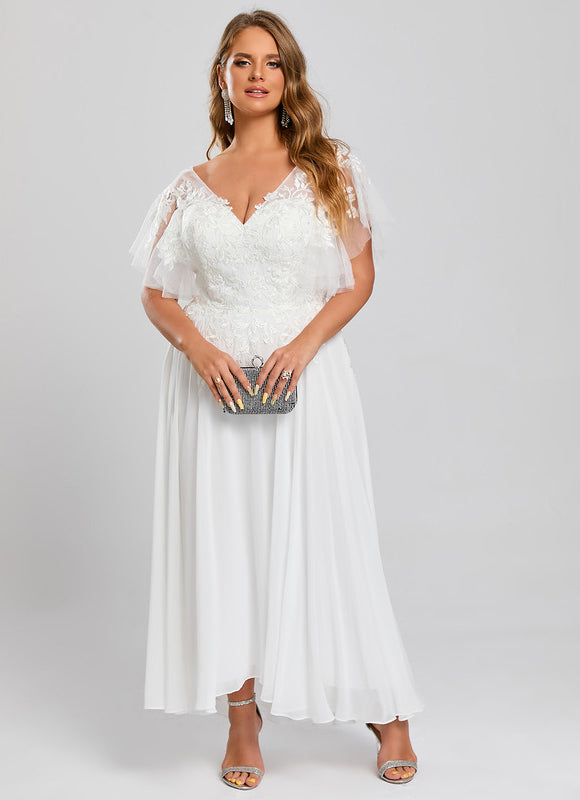 Robe Dentelle Aérienne Florale - gallery 9