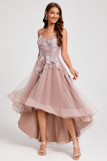 Robe Rose Poudre Dentelle