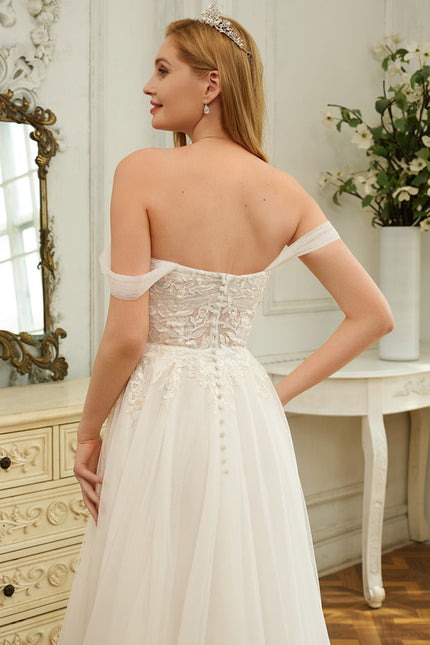 Robe Dentelle Epaule Dénudée - gallery 7