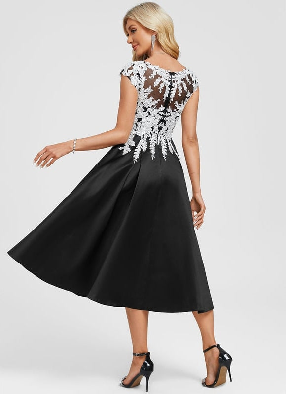 Robe Trapèze Dentelle - gallery 6
