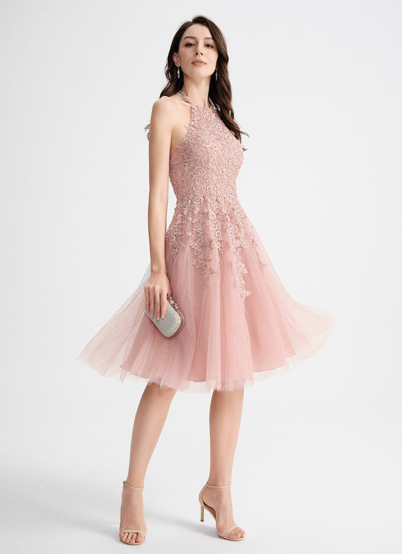 Robe Dentelle En Tulle Délicat - gallery 1