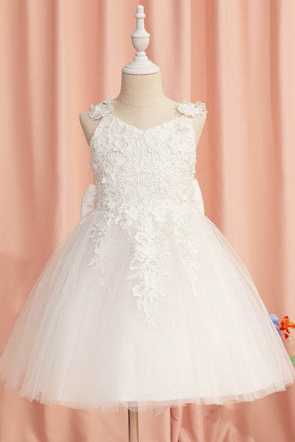 Robe Dentelle Enfant Tulle Floral