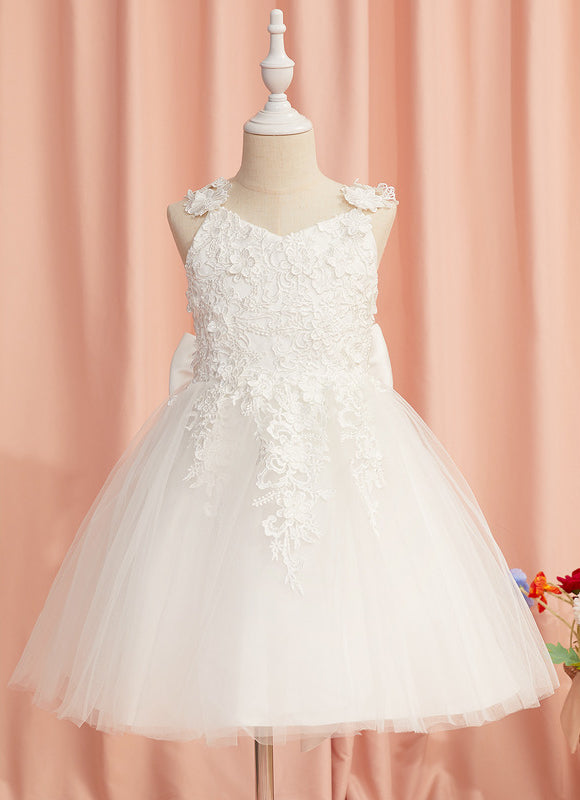 Robe Dentelle Enfant Tulle Floral
