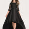 Robe Dentelle En Satin Noir Chic