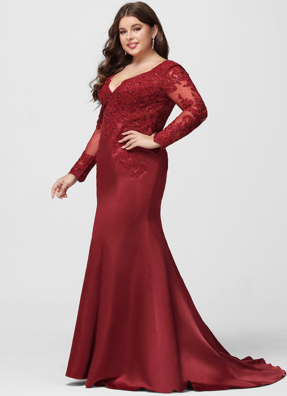 Robe Rouge Dos Nu Dentelle - gallery 4