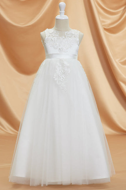 Robe Longue Blanche Dentelle Vintage - gallery 4