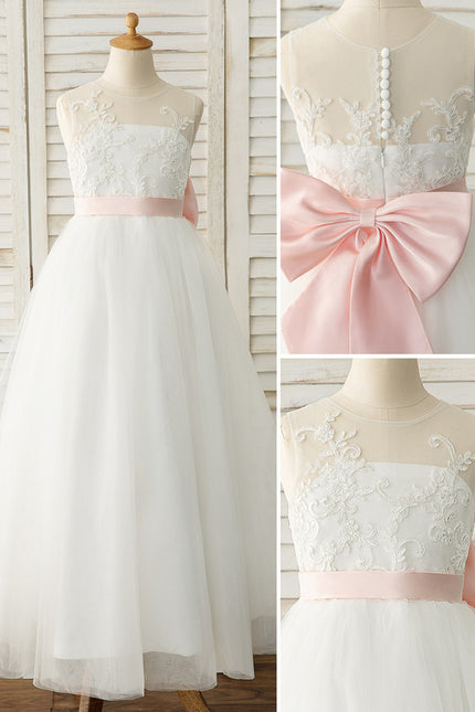 Robe Dentelle Enfant Tulle Luxe - gallery 5