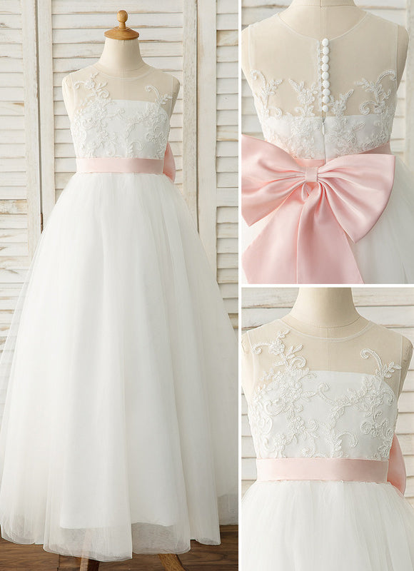 Robe Dentelle Enfant Tulle Luxe - gallery 5