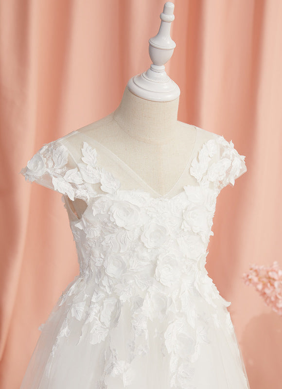 Robe Dentelle Éclat Floral Éthéré - gallery 7