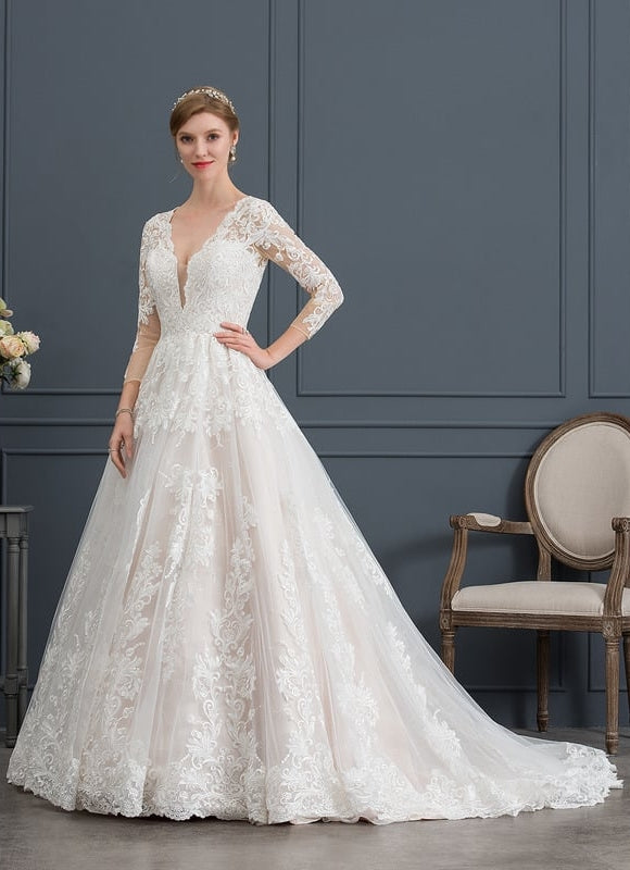 Robe Dentelle Mi-Longue Dentelle - gallery 5