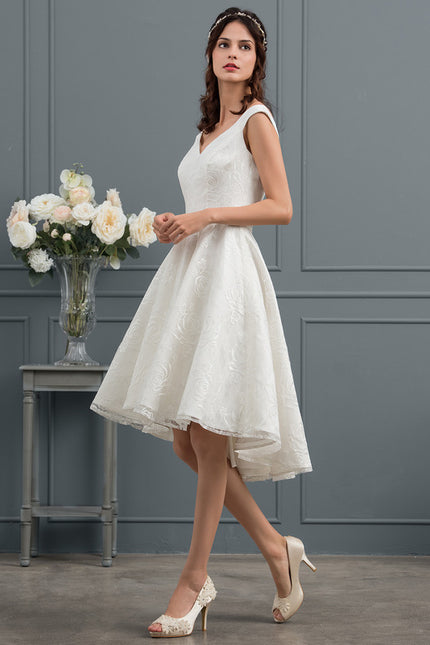Robe Dentelle Aline Écrue - gallery 2