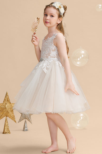 Robe Dentelle Nuptiale Enfantine Élégante - gallery 5