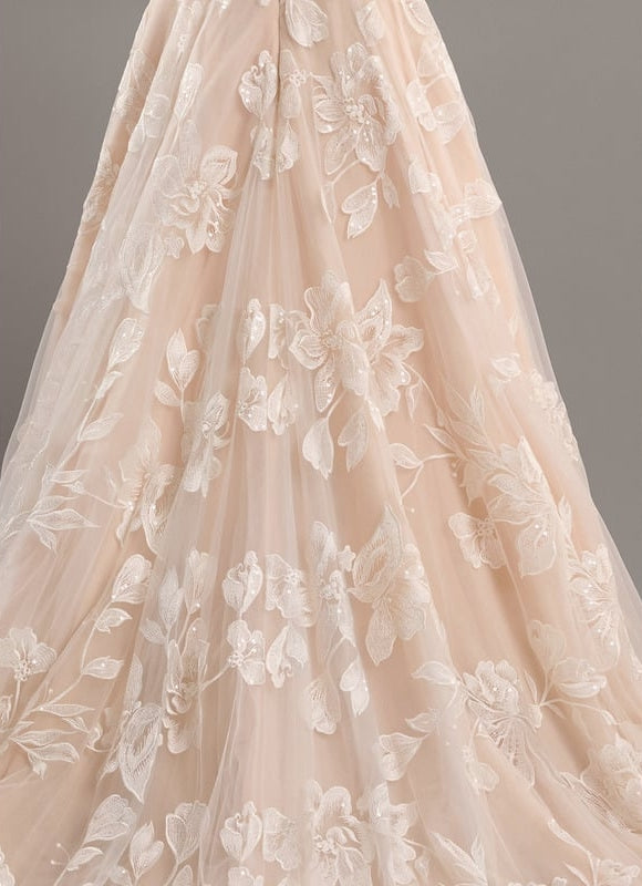 Robe Dentelle Nuptiale Florale - gallery 7