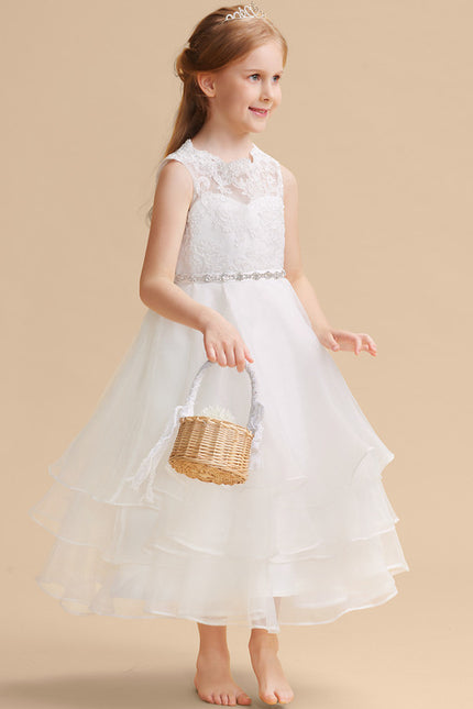 Robe Dentelle Enfant Organza - gallery 2