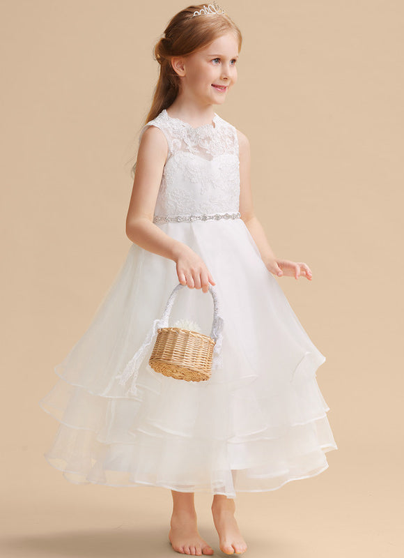 Robe Dentelle Enfant Organza - gallery 2