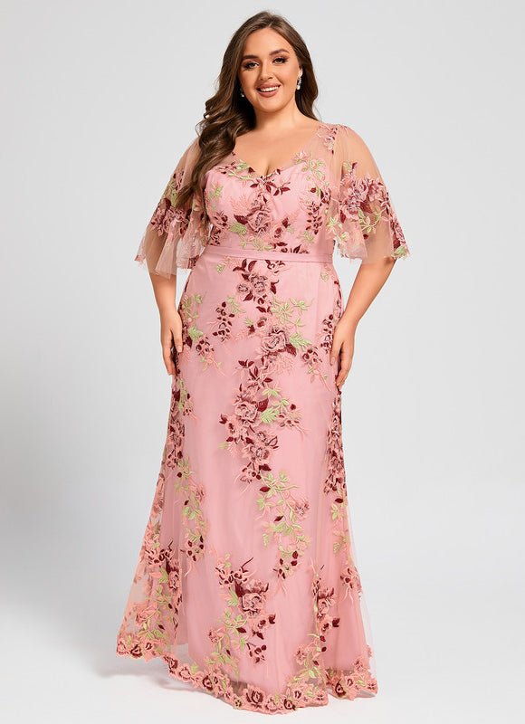 Robe De Soirée Dentelle Perlée - gallery 7