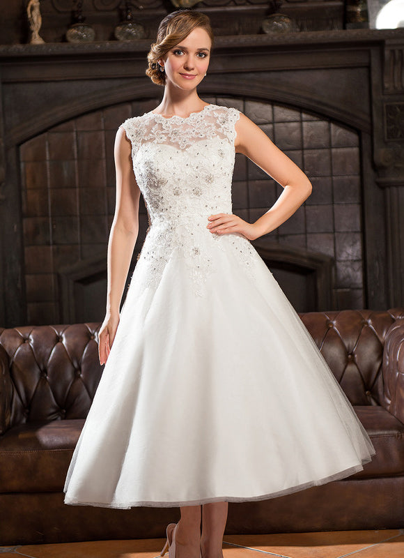 Robe Dentelle Princesse Tulle Étoilé