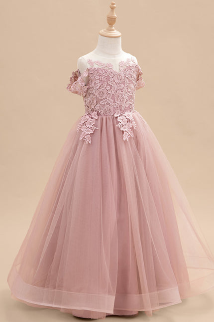 Robe Dentelle Boheme Rose - gallery 2