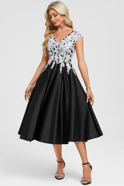 Robe Trapèze Dentelle - gallery 4