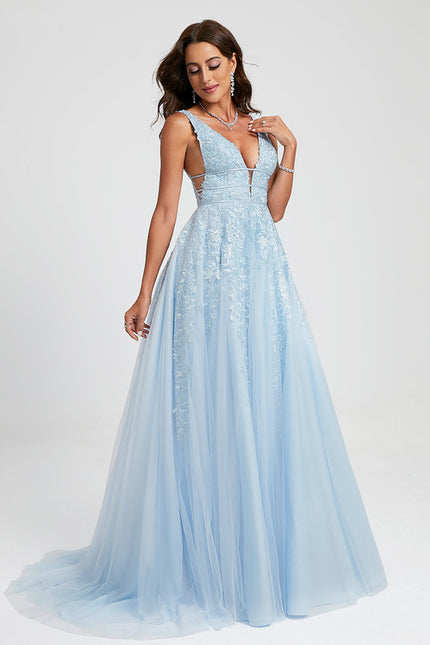 Robe Dentelle Azur Délicate - gallery 2