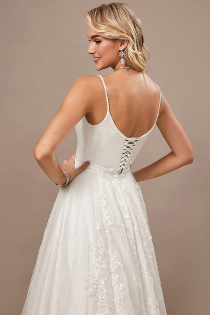 Robe Dentelle Perlée - gallery 5